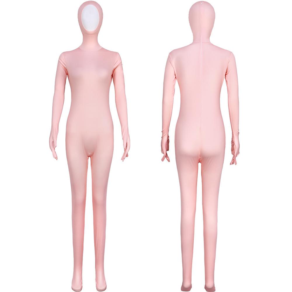 Однотонный женский комбинезон Zentai с закрытыми руками и ногами, цельный, для сценических выступлений, косплея, разные цвета