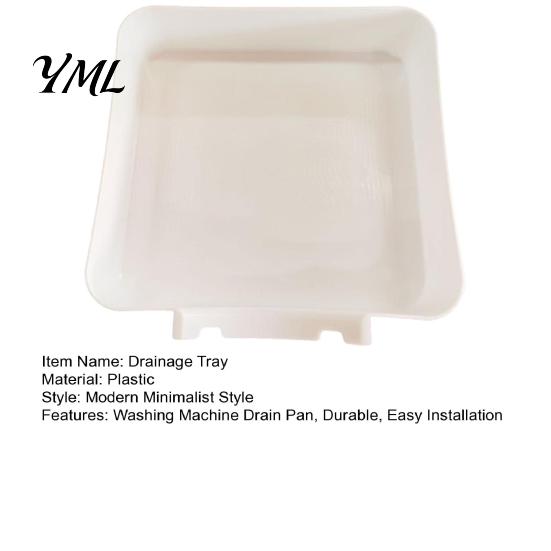Under Washer Catch Basin Washing Machine Drain Pan, Heavy Duty Leak Proof Drainage Laundry Room Floor Guard Tray, Protection for Front Load