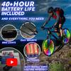 Activ Life Bicycle Spoke Light Color Fun Wheel Light Accessory for Beach Mountain BMX Road Tandem Folding and (1 Tire, Changing) - Cycling, Biking,