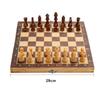 Magnetic Wooden Folding Chess Set with Felted Game Board Interior for Storage Adult Kids Beginner Large Chess Board 39cm*39cm