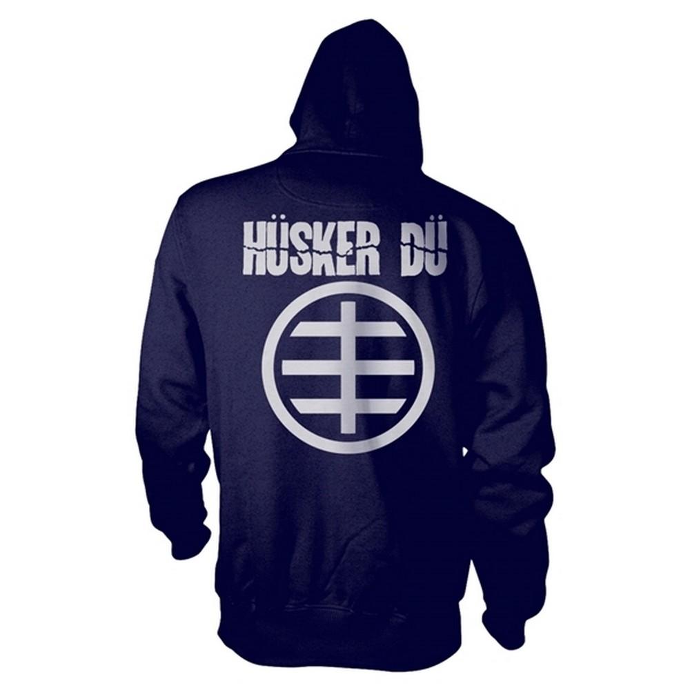 Худи на молнии с круглым логотипом HÃ¼sker DÃ¼ для взрослых, унисекс