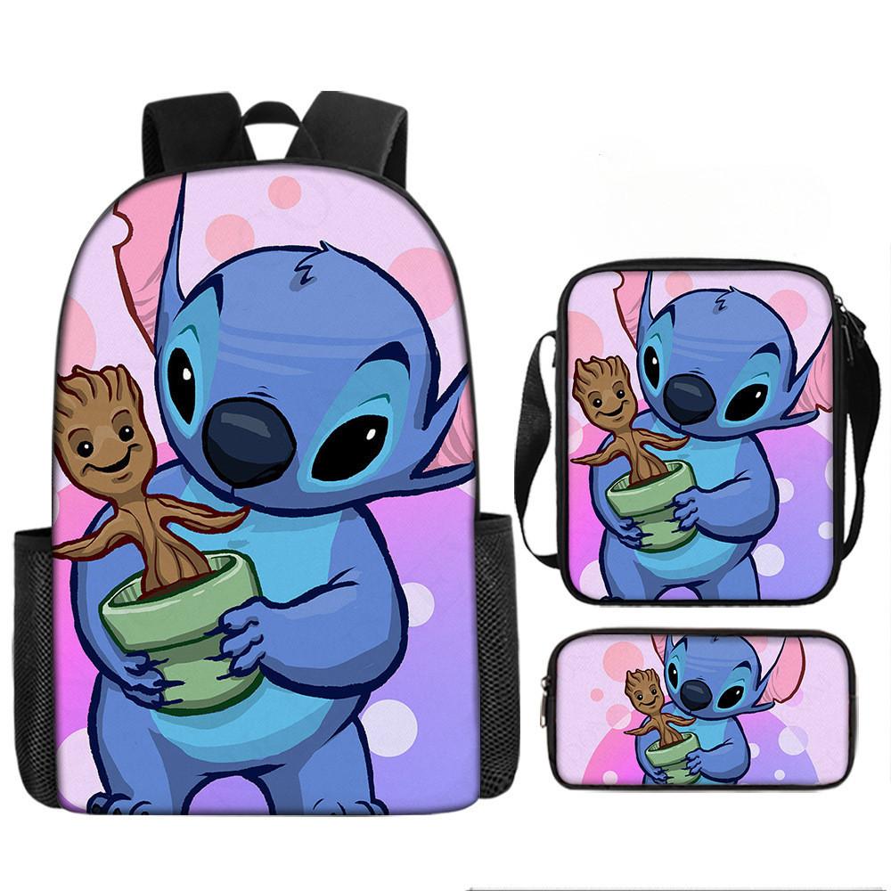 Школьный рюкзак Disney Стич из Оксфордской ткани, легкий, дышащий, для детей