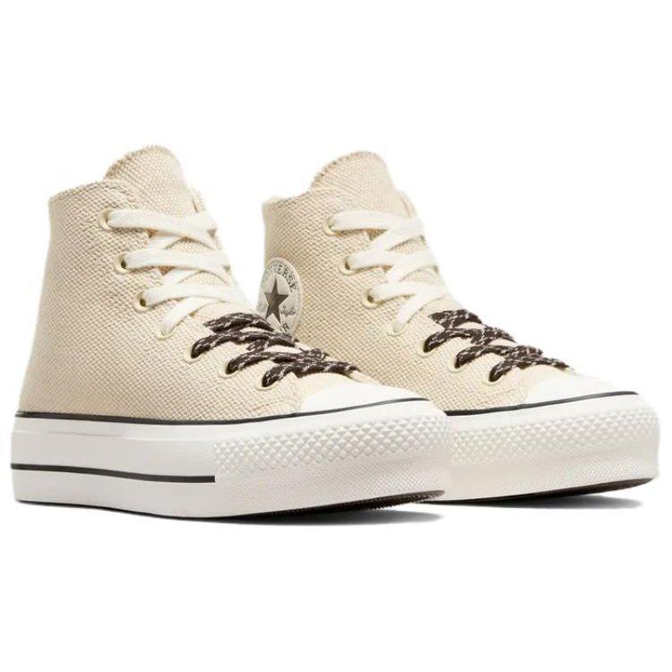 Converse Кеды Chuck Taylor All Lift Canvas & Leather 'Бежевый Белый' Женские A09093C