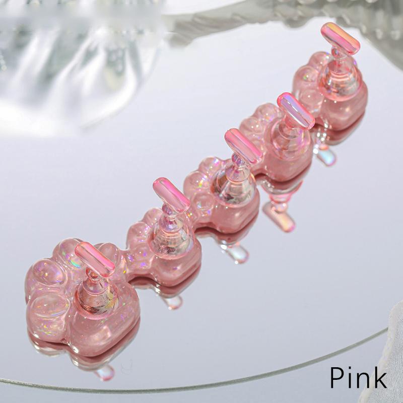 Подставка для ногтей в виде кошачьего когтя для накладных ногтей из смолы Аврора, демонстрационные полки, магнитный держатель для дисплея для ногтей, органайзер для маникюрных инструментов