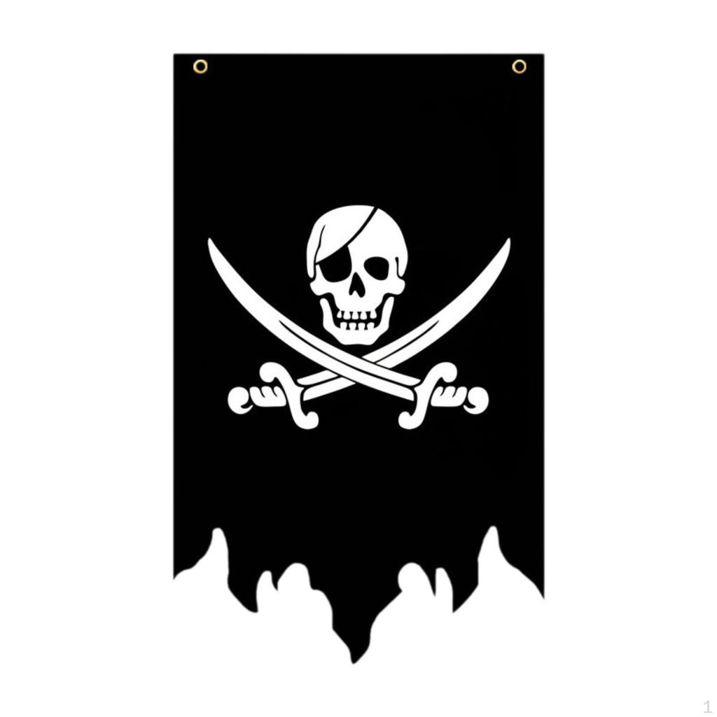 Флаг Кроссбоун для вечеринки на тему Хэллоуина, украшение для помещения и улицы