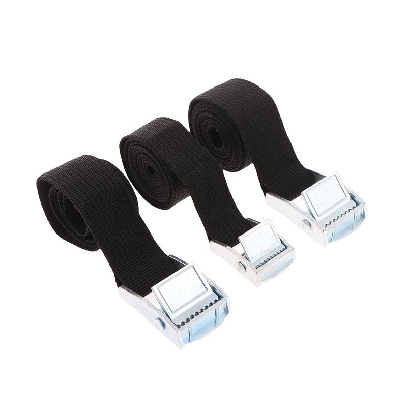 Buckle Tie-Down Belt Cargo Lashing Straps For Car Motorcycle Bike With Metal Buckle Tow Rope Strong Ratchet Belt For Luggage Bag