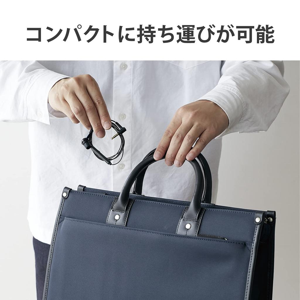 Elecom Проводная гарнитура Наушник Микрофон 4-контактный Монофонический с 4-контактным переходным кабелем Черный 3,5 мм HS-EP18TBK