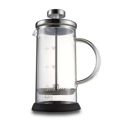 Кофеварка Melitta French Press из термостойкого стекла для разборки и очистки 350 мл, стандартная черная MJF-1701