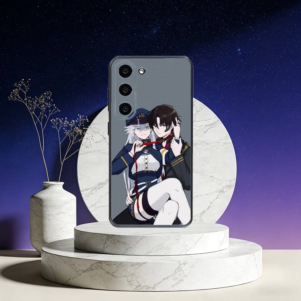 Shin x Lena 86 Phone Case For Samsung Galaxy A73,A72,A71,A70,A53,A52,A51,Others Soft Black Cover