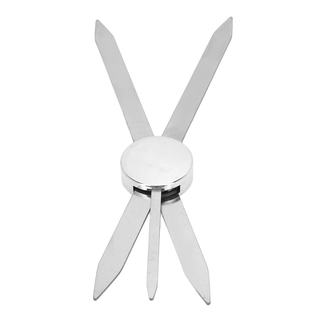 Eyebrow Stencil Ruler Stainless Steel 3 Point Positioning Eyebrow Makeup Ruler for Microblading Silver