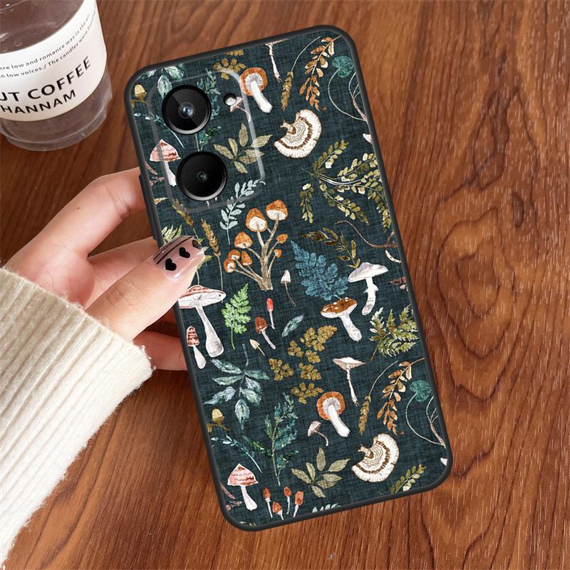 Mushroom Forest For Realme GT7 Pro GT6 15 10 11 12 13 14 Pro Plus C75 C65 C55 C63 C61 C53 C67 C35 C71 Case