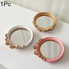 1PC Elegant Convenient Durable Gift Round Mirror Lightweight Sturdy Dressing Table Retro Decorative Mirror