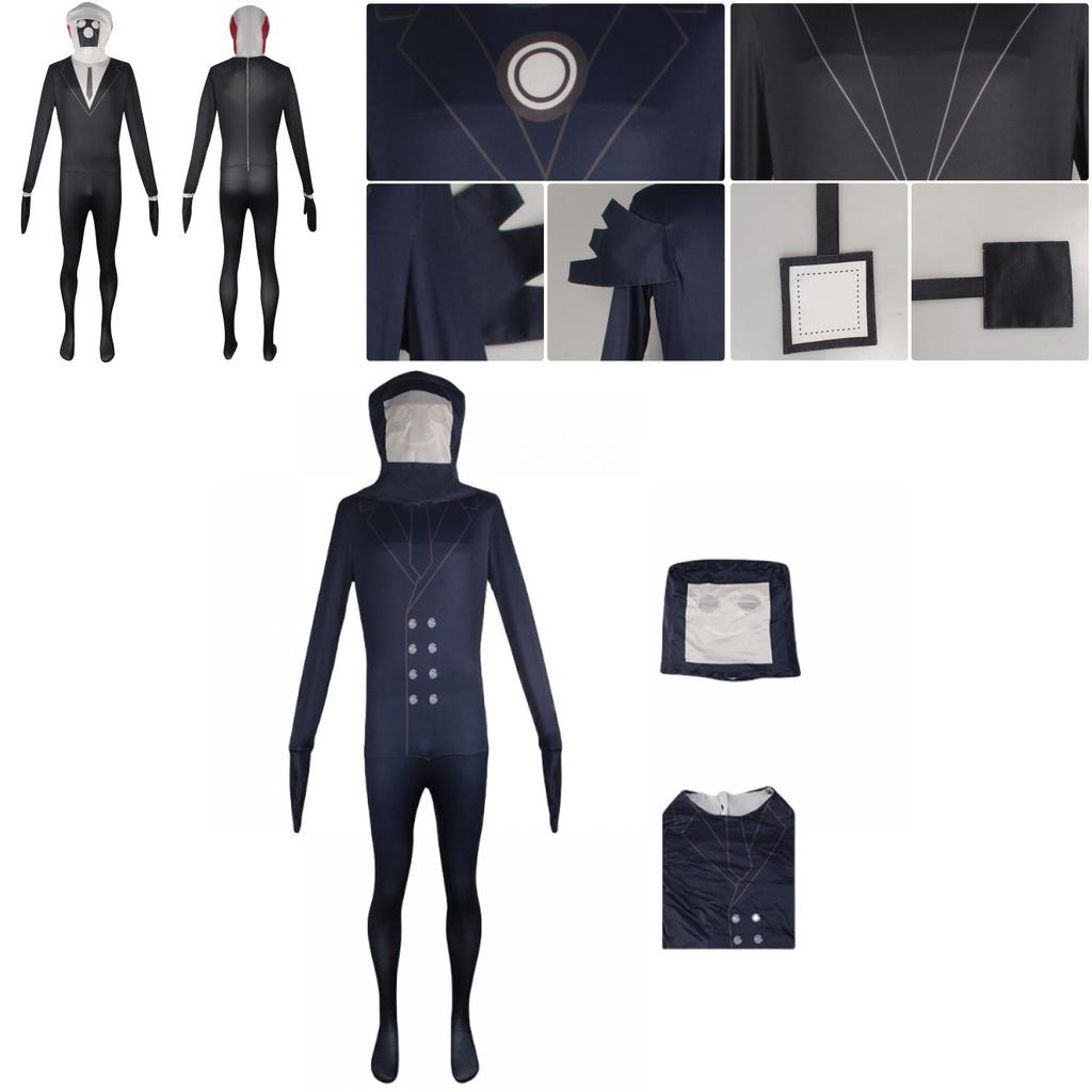 Хэллоуин Игра Скибиди Туалет Косплей Костюм Комбинезон Унисекс Хлопок Разные Размеры