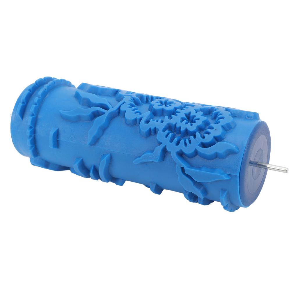 Узорный малярный валик для декора стен 5 дюймов Классический цветочный тисненый текстурный резиновый валик