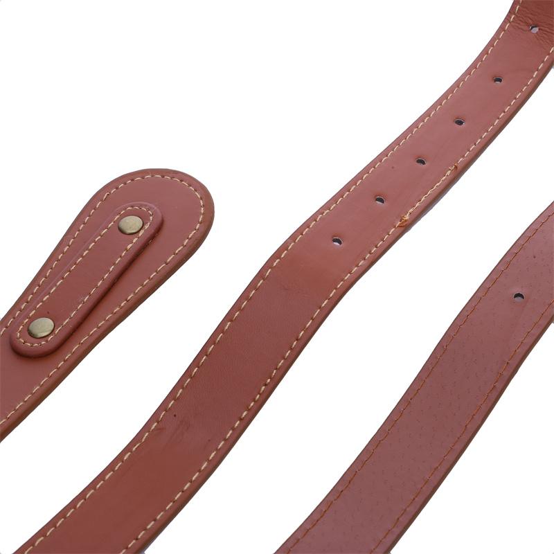 Leather Picnic Blanket Strap Brown Color for Outdoors Leather Metal Picnic Mat Strap Blanket Strap