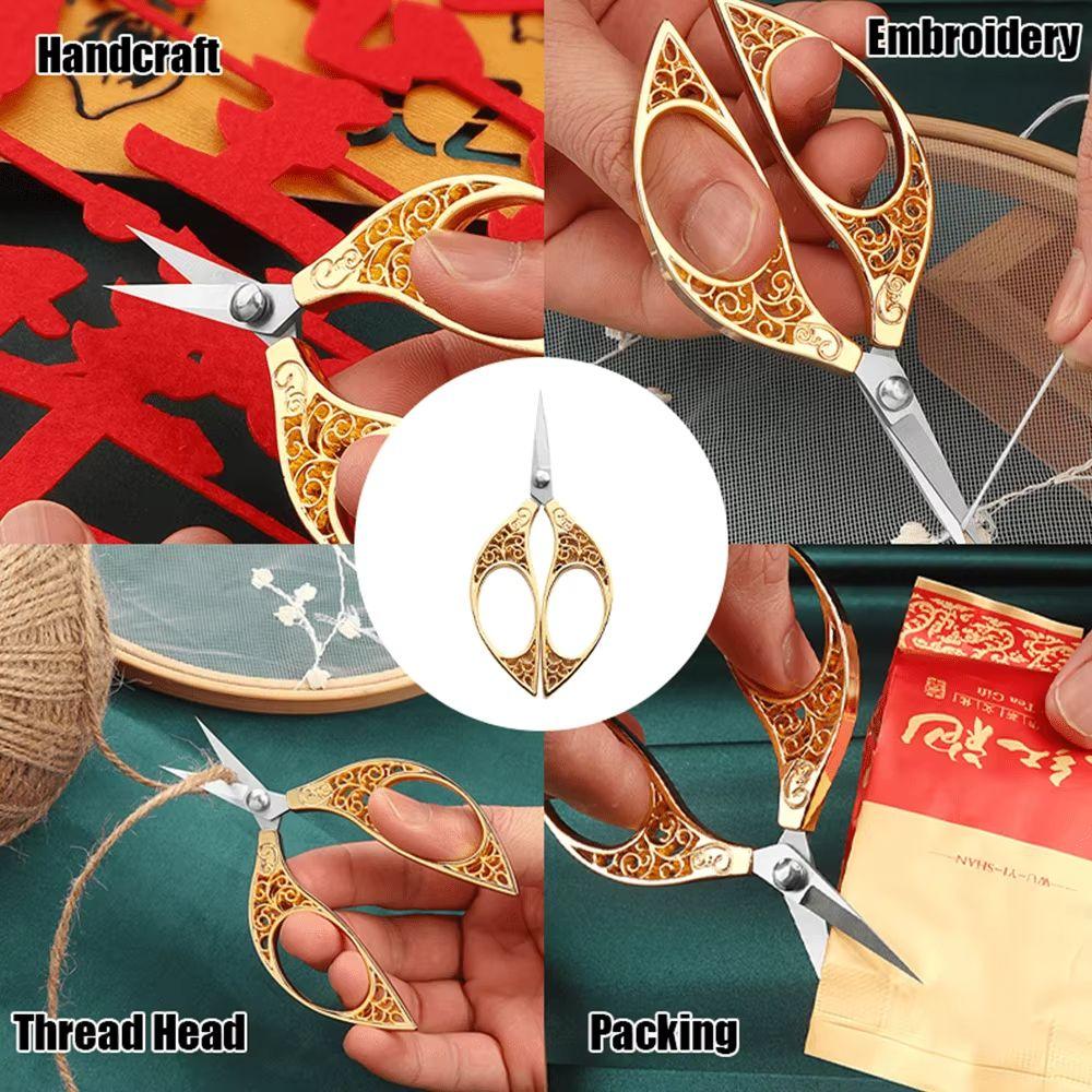 Stainless Steel Sewing Scissors Vintage Style Small Hand Scissors Embroidery
