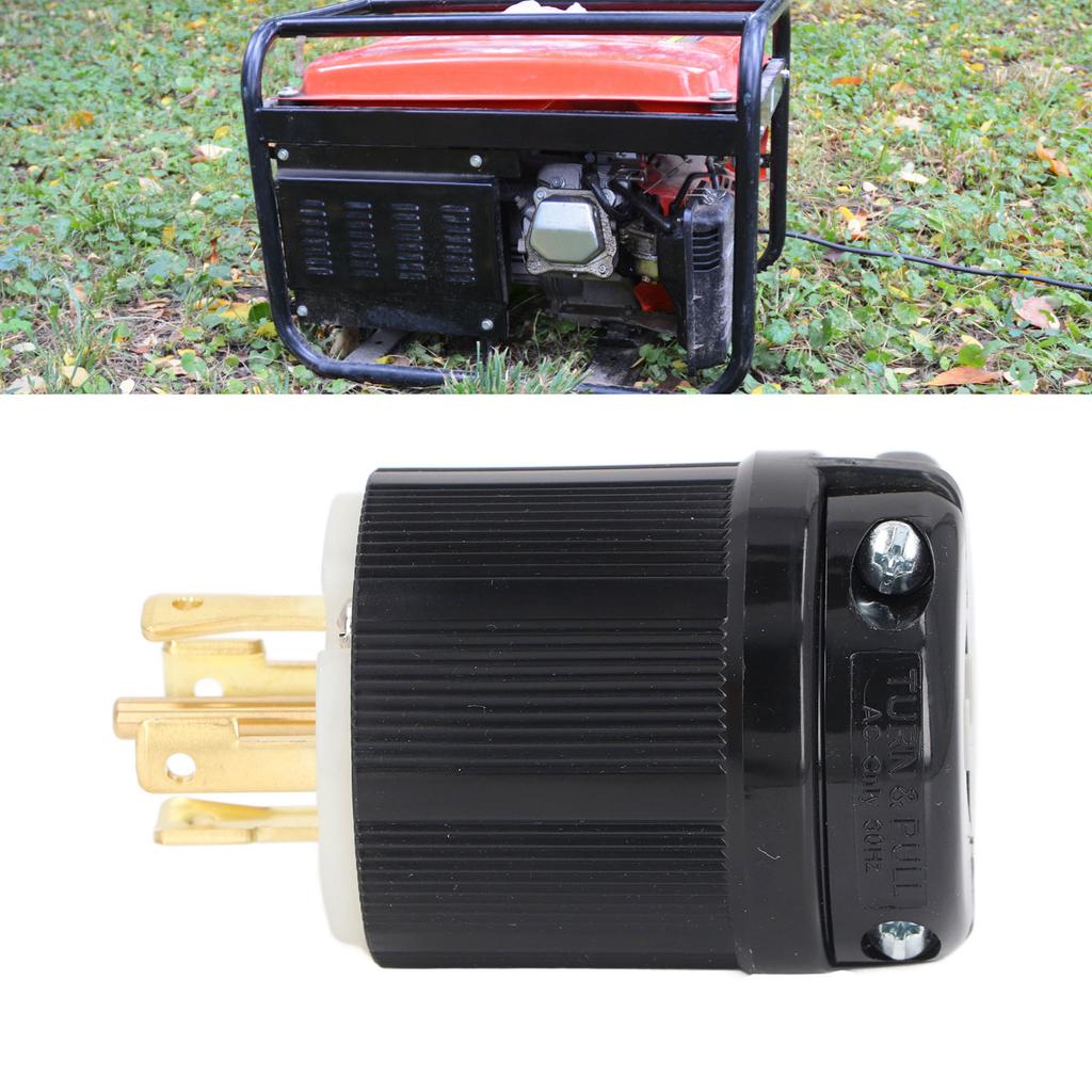 Вилка-защелка генератора 4 штыря 5 сердечников 30 А 120/208 В универсальный поворотный замок-адаптер L21‑30P для машины 