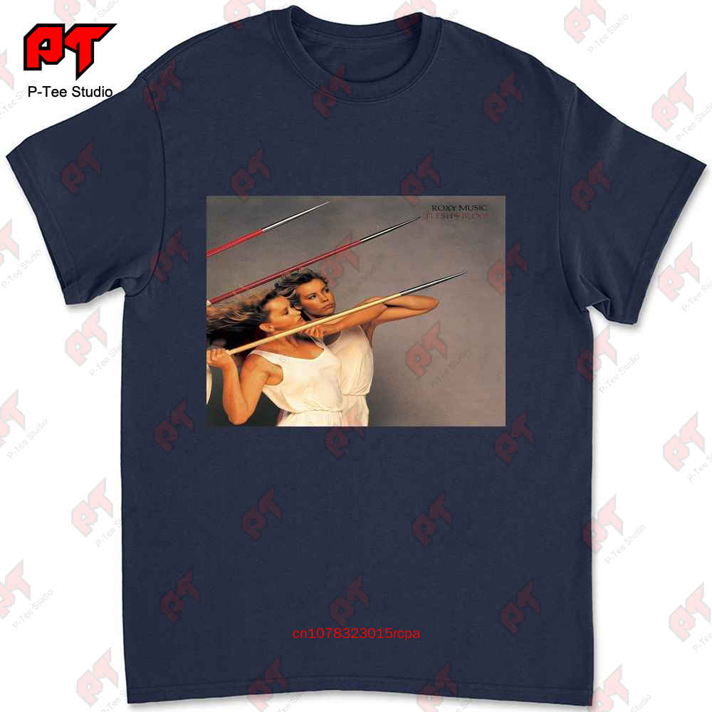 Футболка Roxy Music Flesh And Blood Обложка Винила и CD Маленькая Средняя Большая XL D63Y