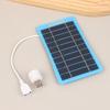 2W 5V Solar Panel With Light Usb Waterproof Outdoor Hiking Camping Portable Battery Mobile Phone Charging Bank Charging Panel