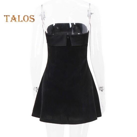 Женское вечернее платье с открытыми плечами, бандо, без спинки, без рукавов, облегающее мини-платье А-силуэта, короткое платье для выпускного вечера, банкета