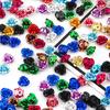 100pcs Rose Head Aluminum Jewelry Production Wedding Party DIY Crafts Decoration Mixed Color Beads Home Decoration