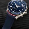 [Nywing] Watch Strap 20mm 22mm Omega Silicone Rubber Waterproof D Buckle Watch Band Watch Strap C...