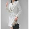 2023 Women's Professional Long-Sleeve Suit Dress - Spring/Autumn Slim Fit OL Style