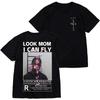 Cactus Jack Высококачественная хлопковая унисекс футболка LOOK MOM I CAN FLY Футболка ASTROWORLD Хип-хоп повседневная уличная с коротким рукавом Футболки Топы