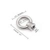 10Pcs M6/M8/M10 Metric Ring Shape Lifting Eye Nut 304 Stainless Steel Lifting Eye Threaded Nut Fastener