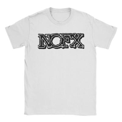 Футболка с логотипом американской рок-группы Nofx Харадзюку Футболки с коротким рукавом Смешная футболка Летняя 100% Хлопок Оверсайз Топ Футболки