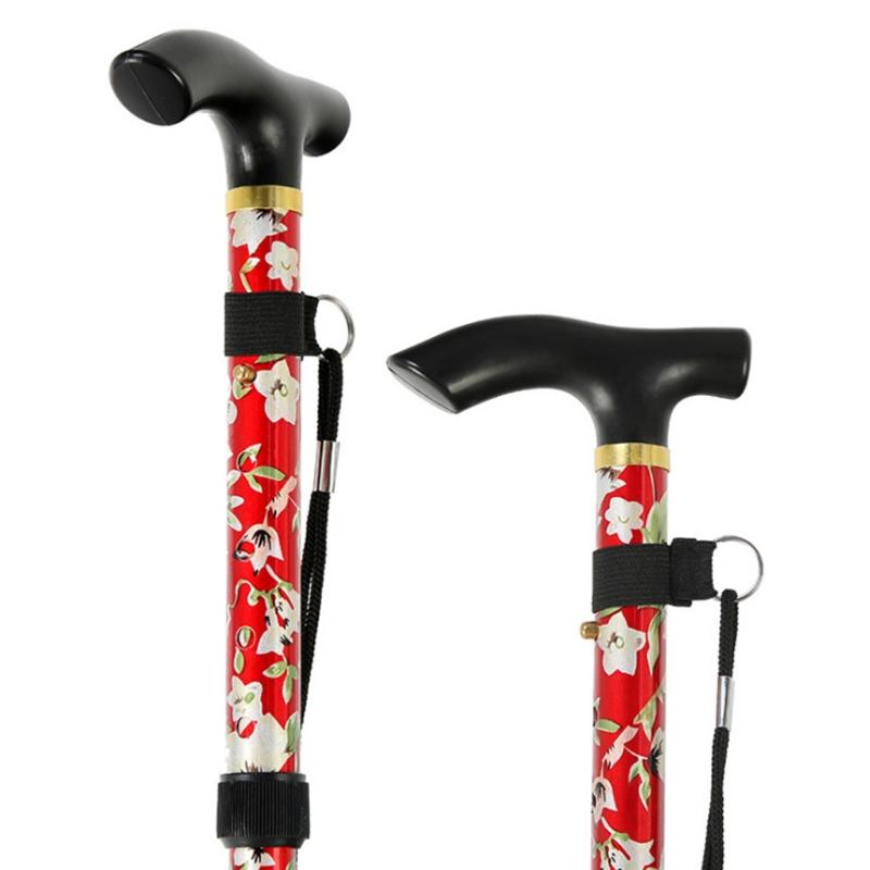 Трость Легко регулируемая по высоте Складная выдвижная трость Легкая