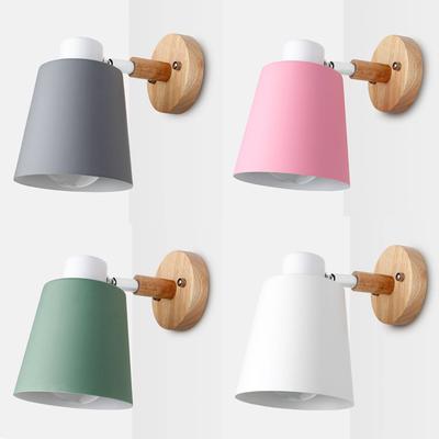 Настенный светильник Macaron Simple Iron Decor Настенные бра для спальни, прикроватной тумбочки, кабинета, прихожей, прохода, скандинавского дома, декоративные светильники для помещений