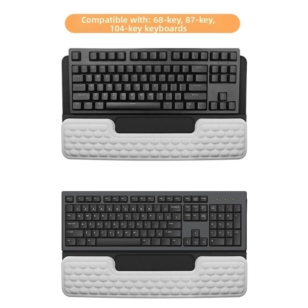Computer Integrated Keyboard Stand Soft Tilted Wrist Support Pad Portable Non-Slip Ergonomic Keyboard Riser Office Use