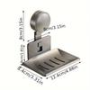 Suction Cup Soap Sponge Holder Wall Mounted Soap Tray Portable Soap Dish for Shower  for Bathroom