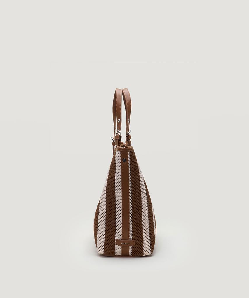 Сумка-тоут Talli Low Stripe_Коричневый