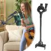 Mic Stand Phone Holder Cell Phone Holder For Microphone Stand Adjustable Mount With Long Gooseneck Arm Flexible For Drum Music