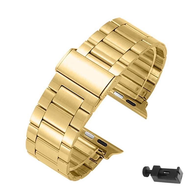 Stainless Steel Strap Bracelet for Apple IWatch Series 10 46m/42mm Ultra 2 49mm Watchband for IWatch 10 9 8 7 6 5 4 SE45mm 44mm 41mm 40mm 38mm