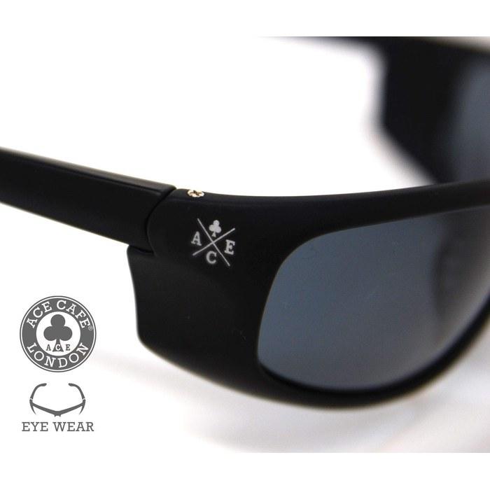 [ACE CAFE LONDON] Sunglasses Rockers BK Smoke Black, One Size N002SG-BKSM
