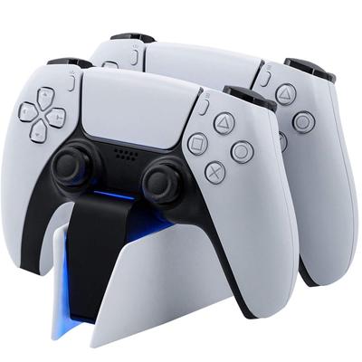 Зарядная станция для контроллера PS5 с двойной док-станцией для быстрой зарядки беспроводного контроллера PS5 DualSense со светодиодными индикаторами зарядки