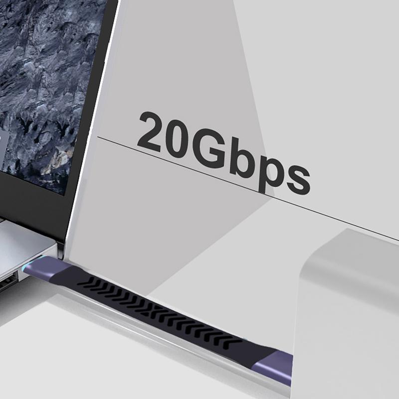 Кабель USB3.2 Type-C 20 Гбит/с, Кабель для быстрой зарядки USB-C на USB-C, Высокоскоростная линия передачи данных Type-C, Короткий кабель 10 см