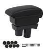 Car Armrest Box Large Capacity Black Smooth Center Console Storage Organizer Replacement for