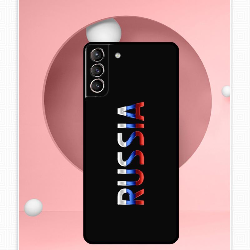 Russia Russian Flag Case For Samsung Galaxy S25 Ultra S25 FE S20 S21 S22 S23 Plus S9 S10 S24 Ultra Cover Funda