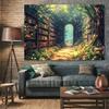 VIKAMAMagic Fairy Forest Library Background Decoration Tapestry Living Room Sofa Background Wall Room Decoration