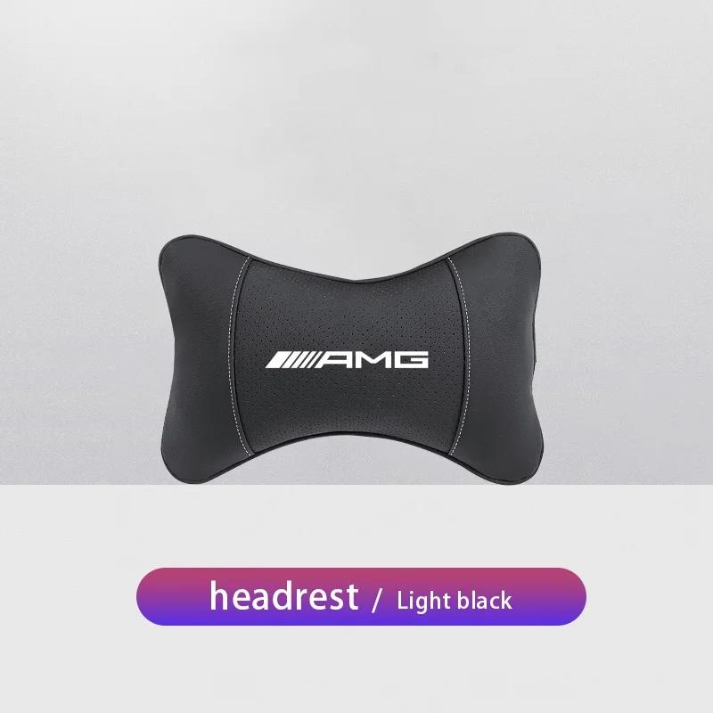 DRZ3 Hot 2025 1PCS Car Seat Headrest Auto Logo Neck Pillow For Mercedes Benz AMG W203 W204 W205 W209 W210 W211 W212 W176