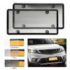 2PCS/Set Universal American License Plate Frame with Screws Number Plate Car Plate Frame 6Inchx12inch for Truck Vehicles Auto
