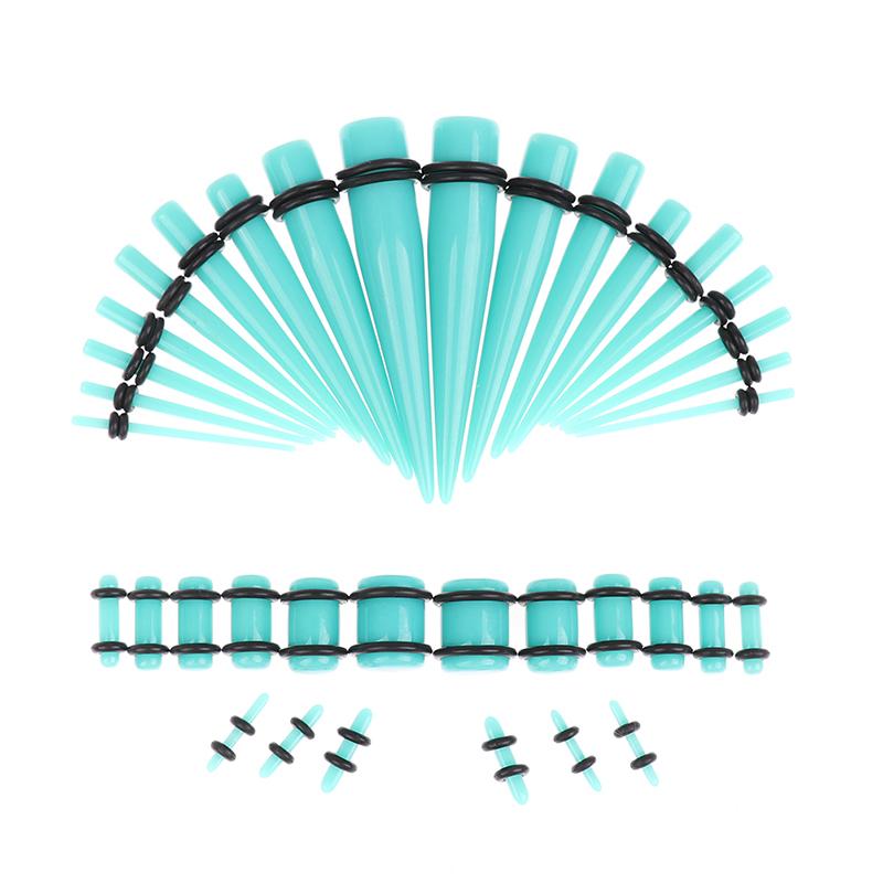 36Pcs Ear Gauge Taper And Plug Stretching Kit Ear Flesh Tunnel Expansion 14G-00G