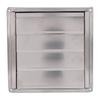 Dryer Vent Cover with Detachable Moving Flaps Square 125mm Stainless Steel Wind Rain Proof Exterior