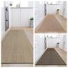 Japanese Style Super Absorbent Kitchen Floor Mat Soft Long Linen Weave Bath Mat Washable Thickened Kitchen Rug Living Room