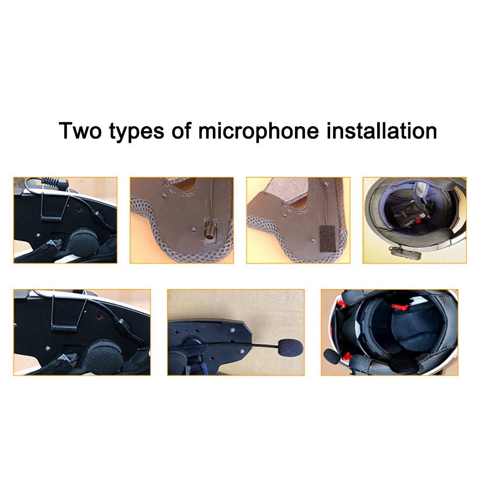 KUQIBAO Гарнитура для мотоциклетного шлема BT5.1 Наушники с шумоподавлением Водонепроницаемая поддержка громкой связи