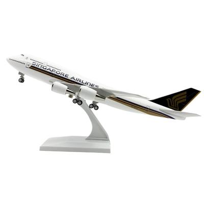 Модель самолета B747 в масштабе 1/240, 30 см, смола, Singapore Airlines 747, модель самолета, игрушки-симуляторы, модель самолета